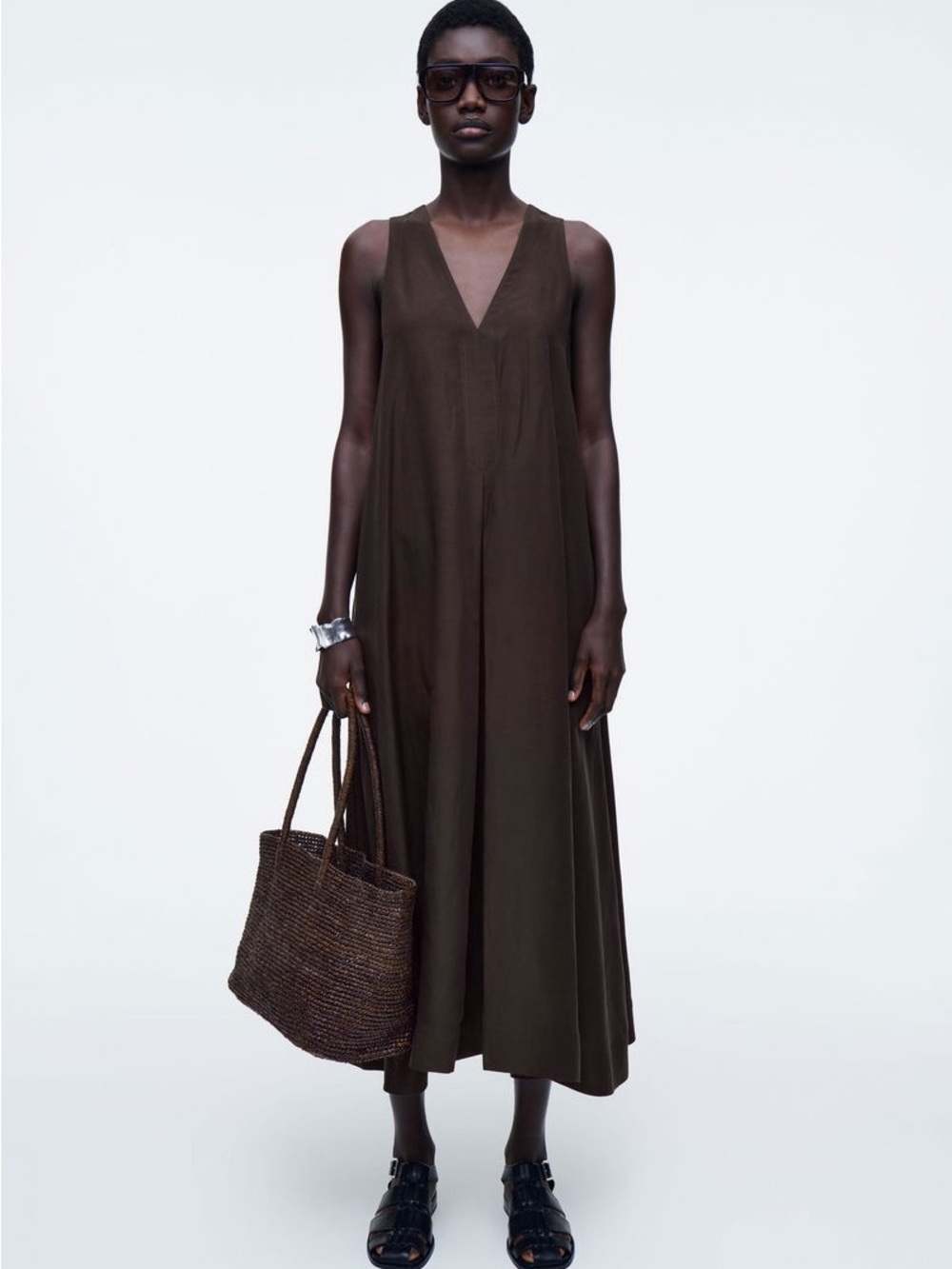 COS Raffia Mini Woven Tote Bag - Picture 2 of 7